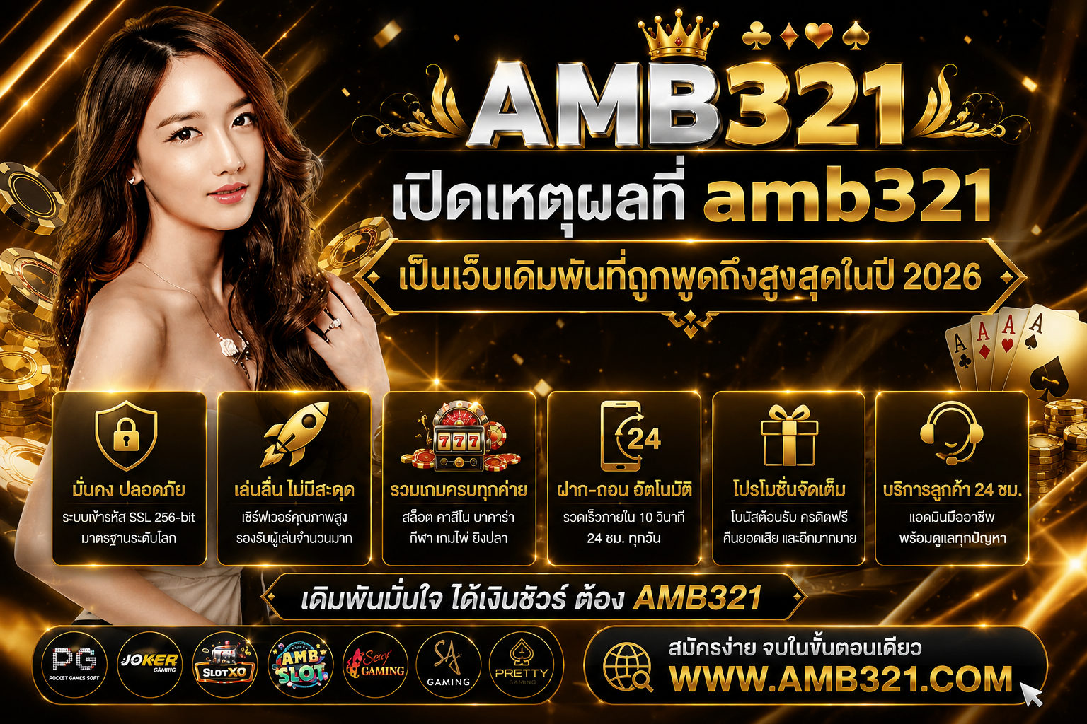 เปิดเหตุผลที่ amb321 เป็นเว็บเดิมพันที่ถูกพูดถึงสูงสุดในปี 2026